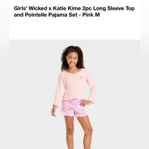 Katie K Pink Kids Pajama Set